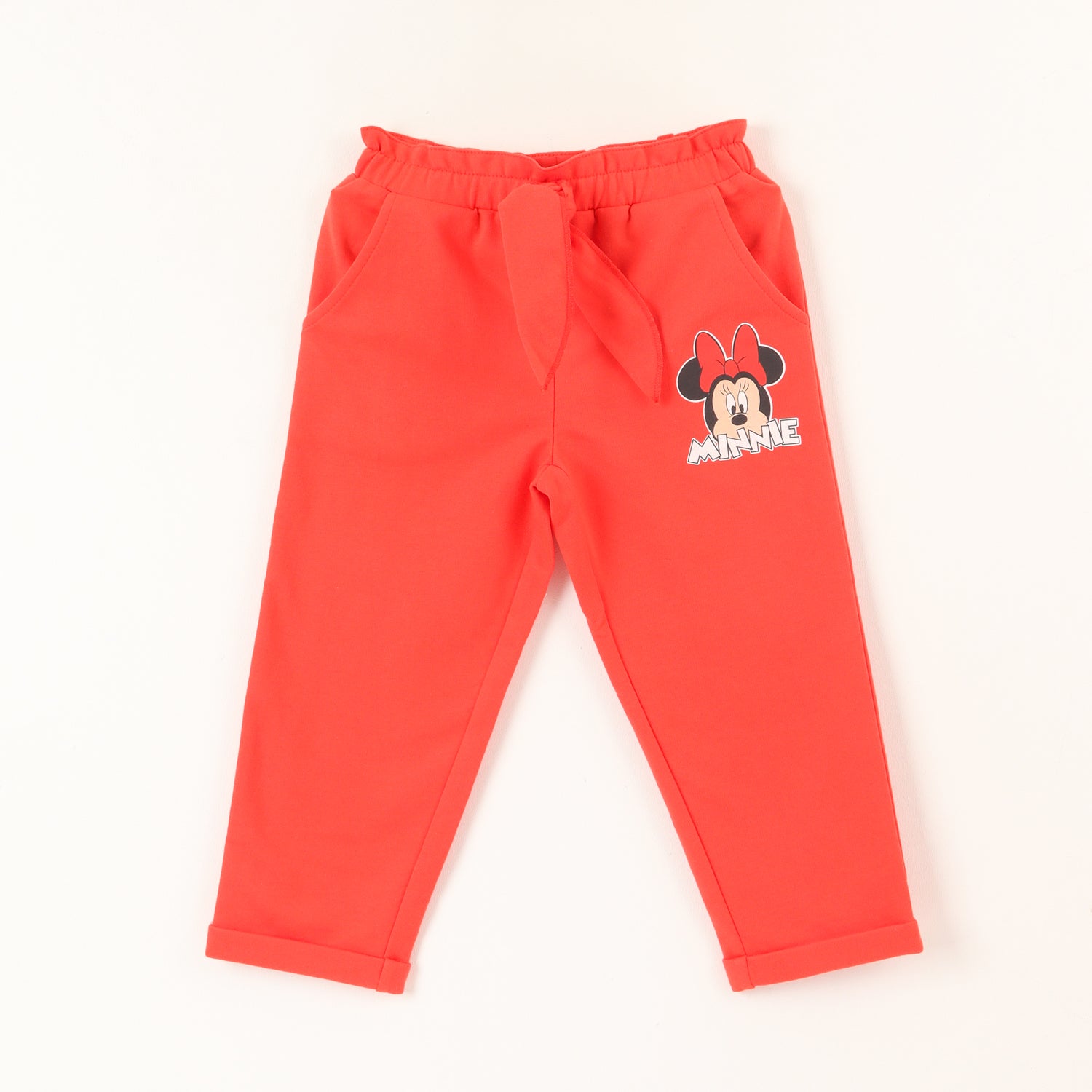 Pantalon De Buzo Niña Minnie Face Rojo Disney