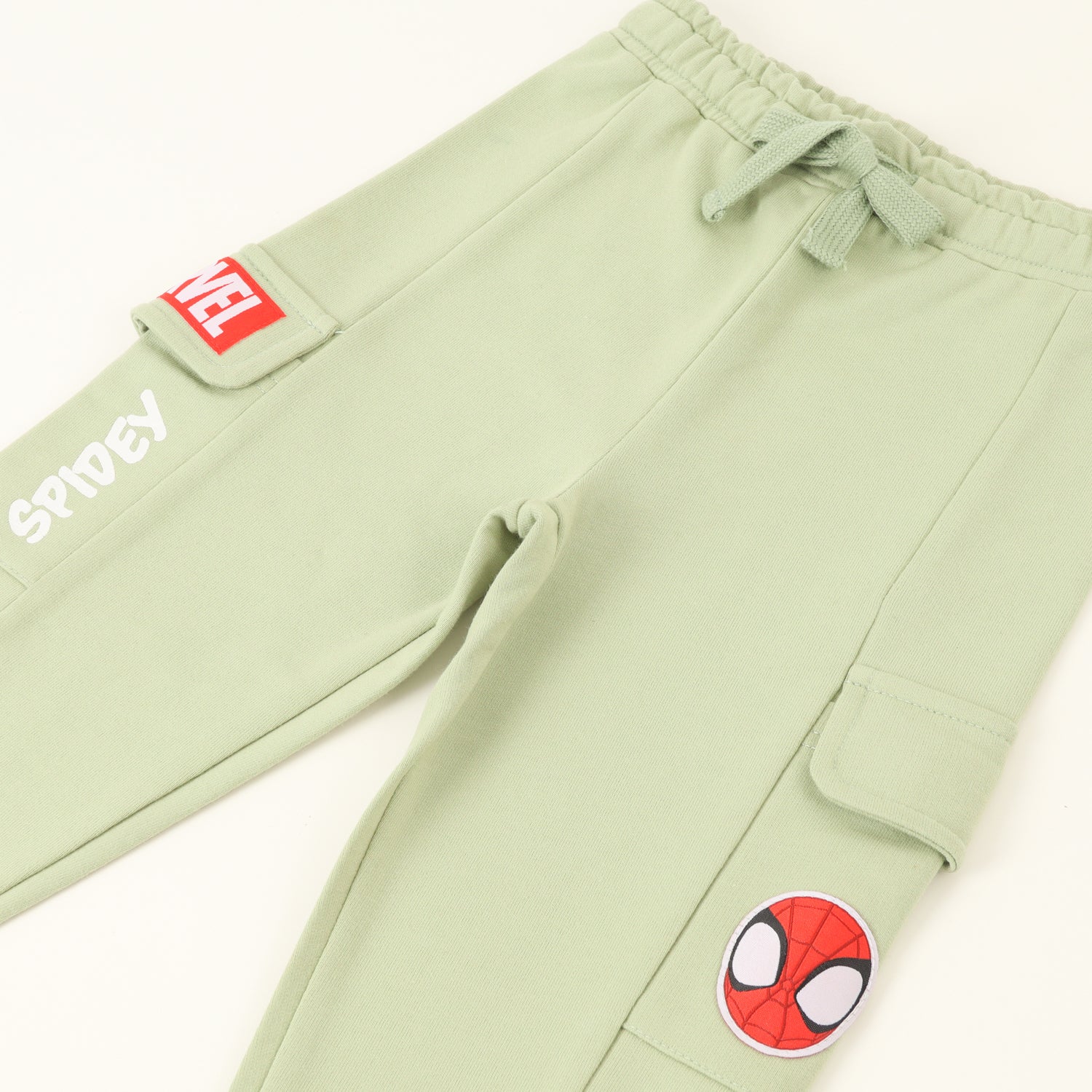 Pantalon Cargo De Buzo Niño Spidey Bolsillos Verde Marvel