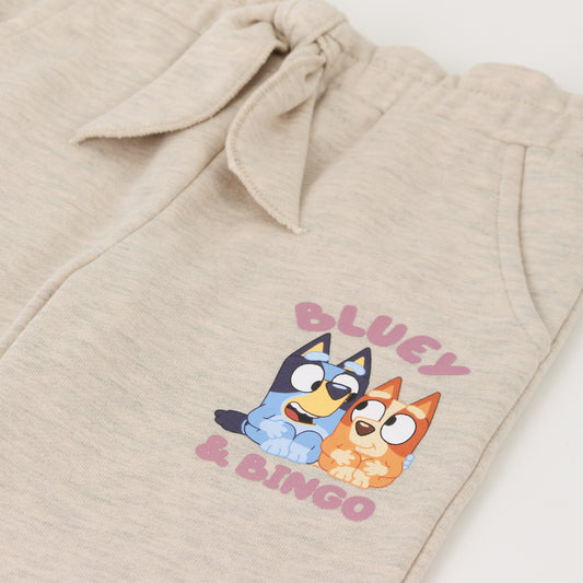 Pantalón de Buzo Niña Lazo Beige Bingo & Bluey - Pantalones Chile | The Brands Club cl