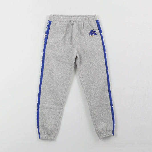 Pantalón de Buzo Niño Banda Lateral Gris Sonic - Pantalones Chile | The Brands Club cl