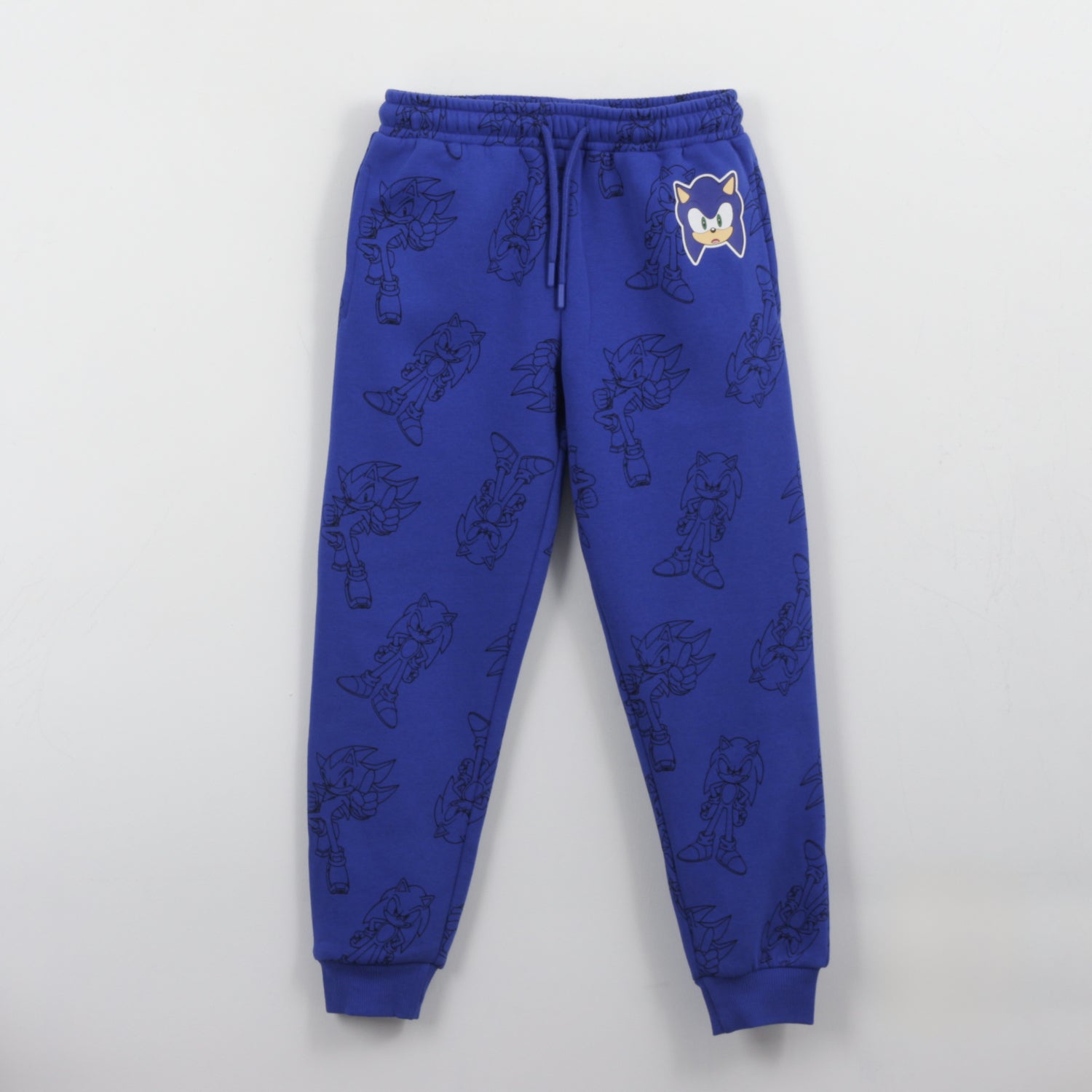 Pantalón de Buzo Niño Full Print Azul Shadow & Sonic - Pantalones Chile | The Brands Club cl