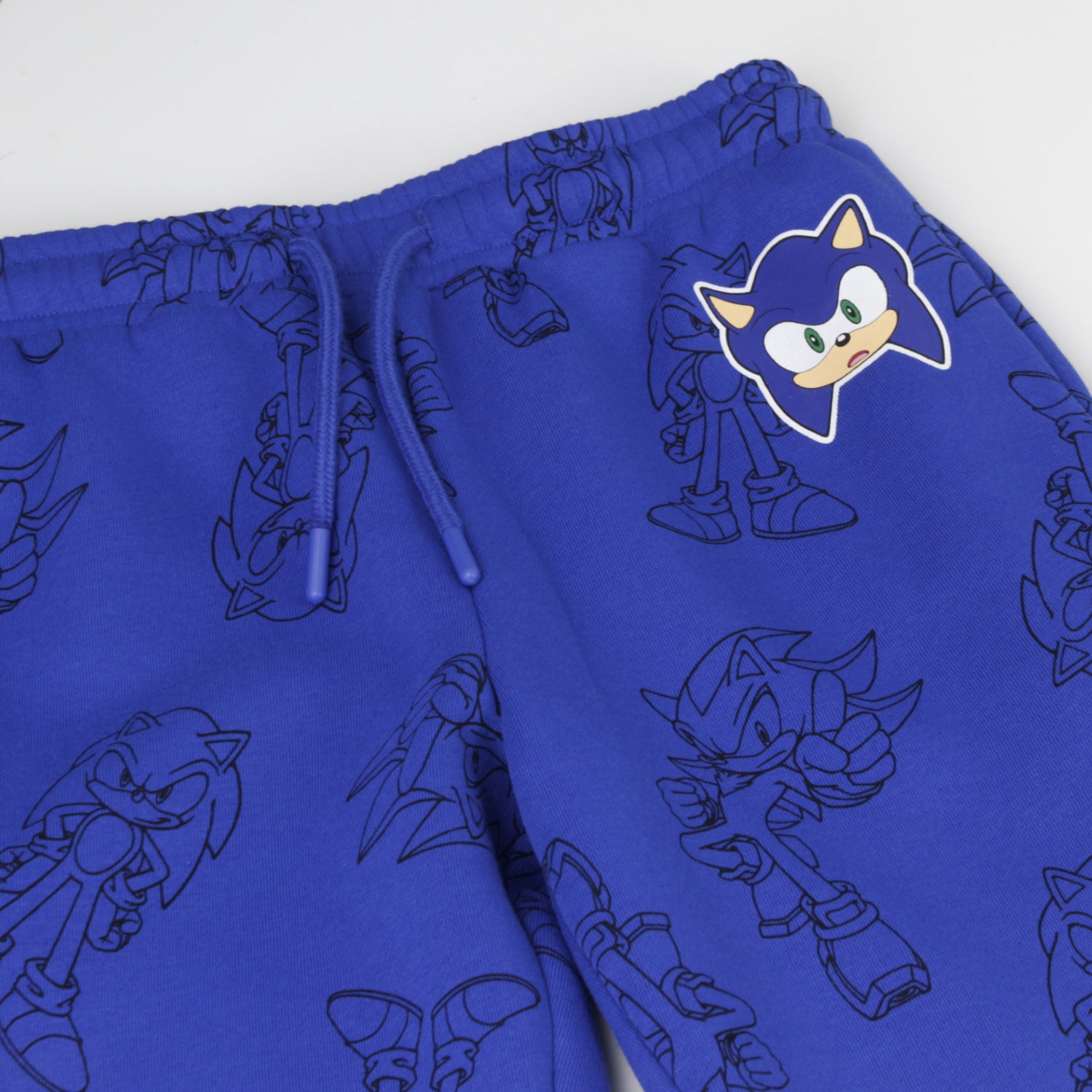 Pantalón de Buzo Niño Full Print Azul Shadow & Sonic - Pantalones Chile | The Brands Club cl