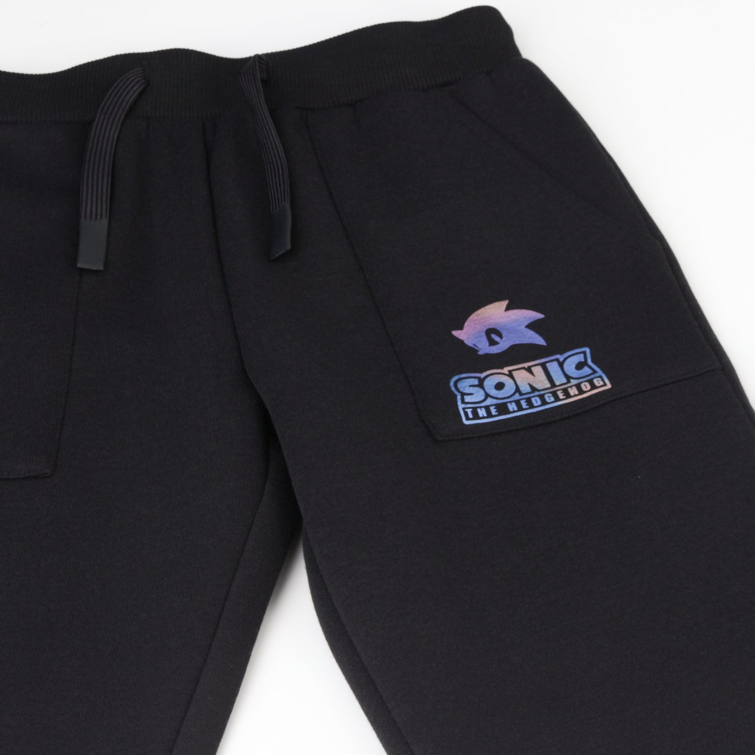 Pantalón de Buzo Niño Logo Sonic Negro Sonic - Pantalones Chile | The Brands Club cl