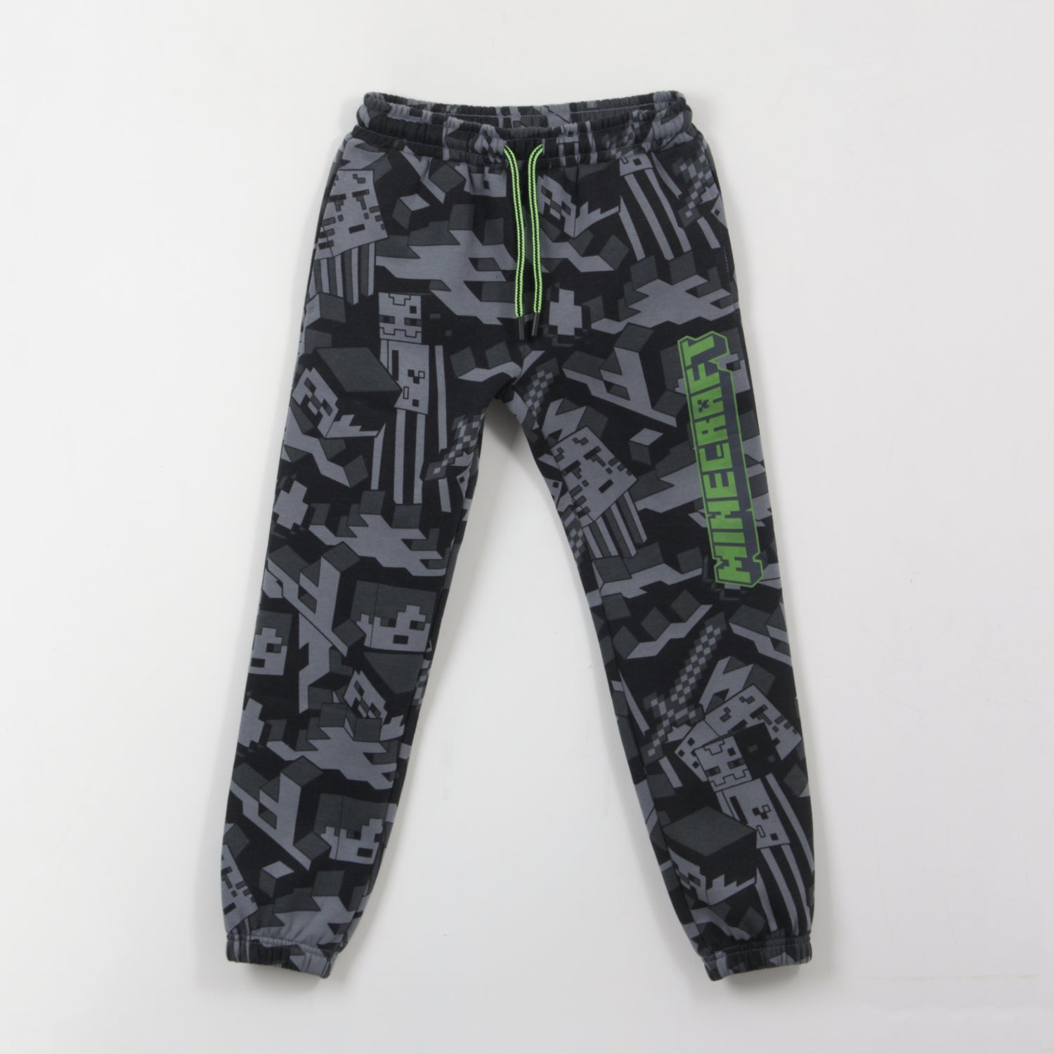 Pantalón de Buzo Niño Full Print Gris Minecraft - Pantalones Chile | The Brands Club cl