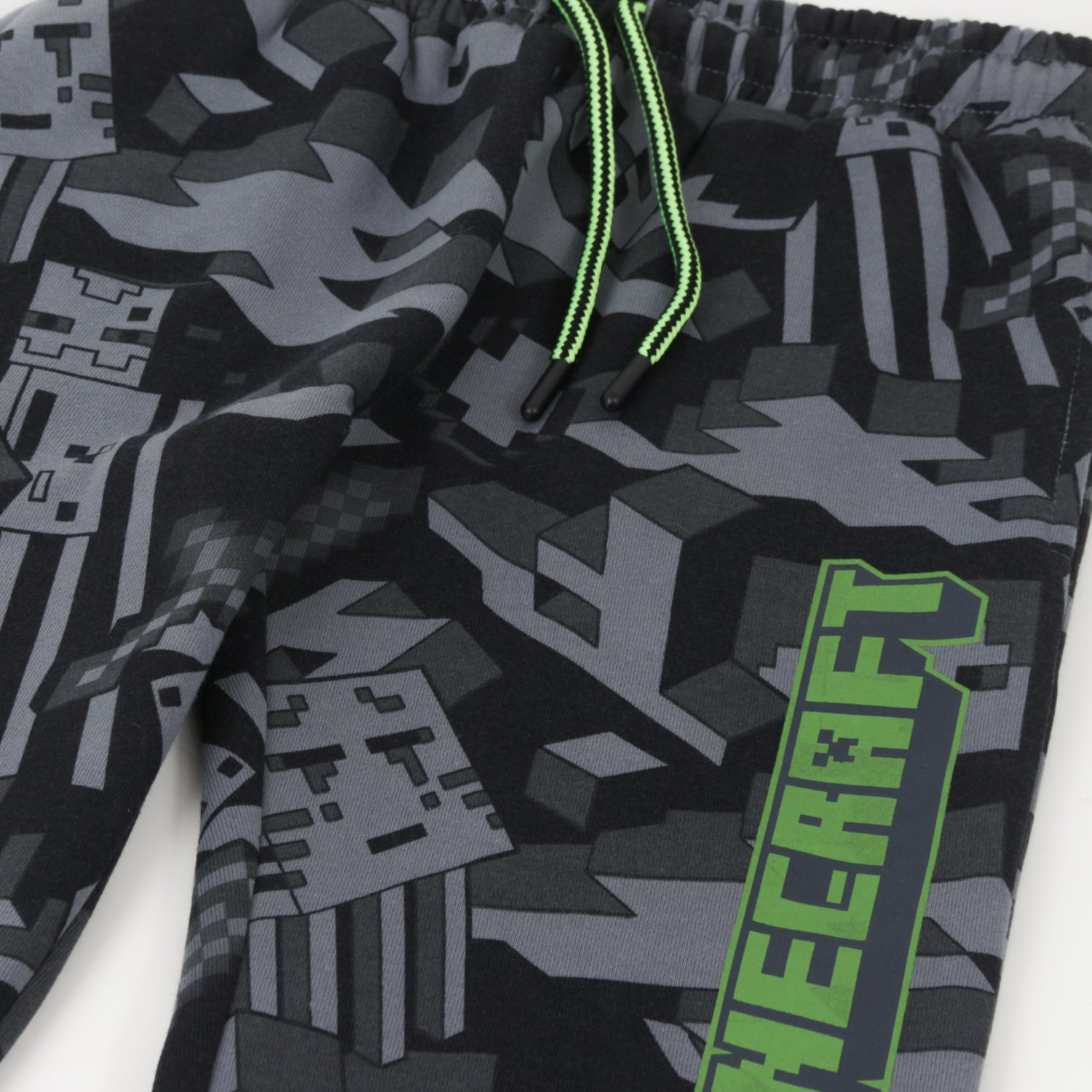 Pantalón de Buzo Niño Full Print Gris Minecraft - Pantalones Chile | The Brands Club cl