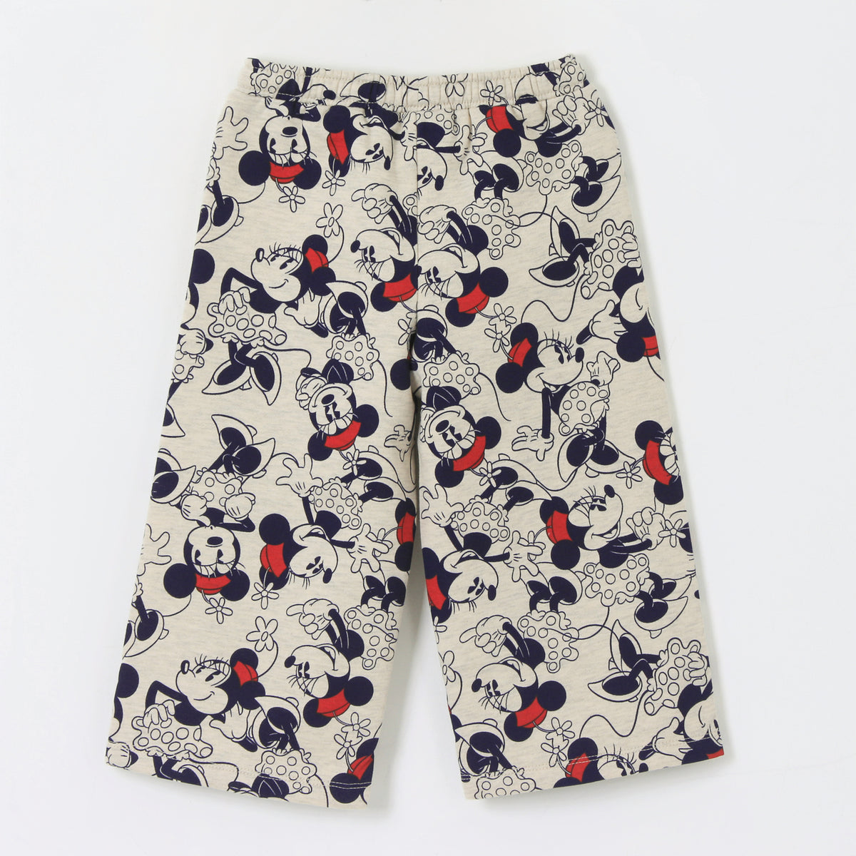 Pantalón de Buzo Niña Palazzo Full Print Minnie Beige Disney - Pantalones Chile | The Brands Club cl