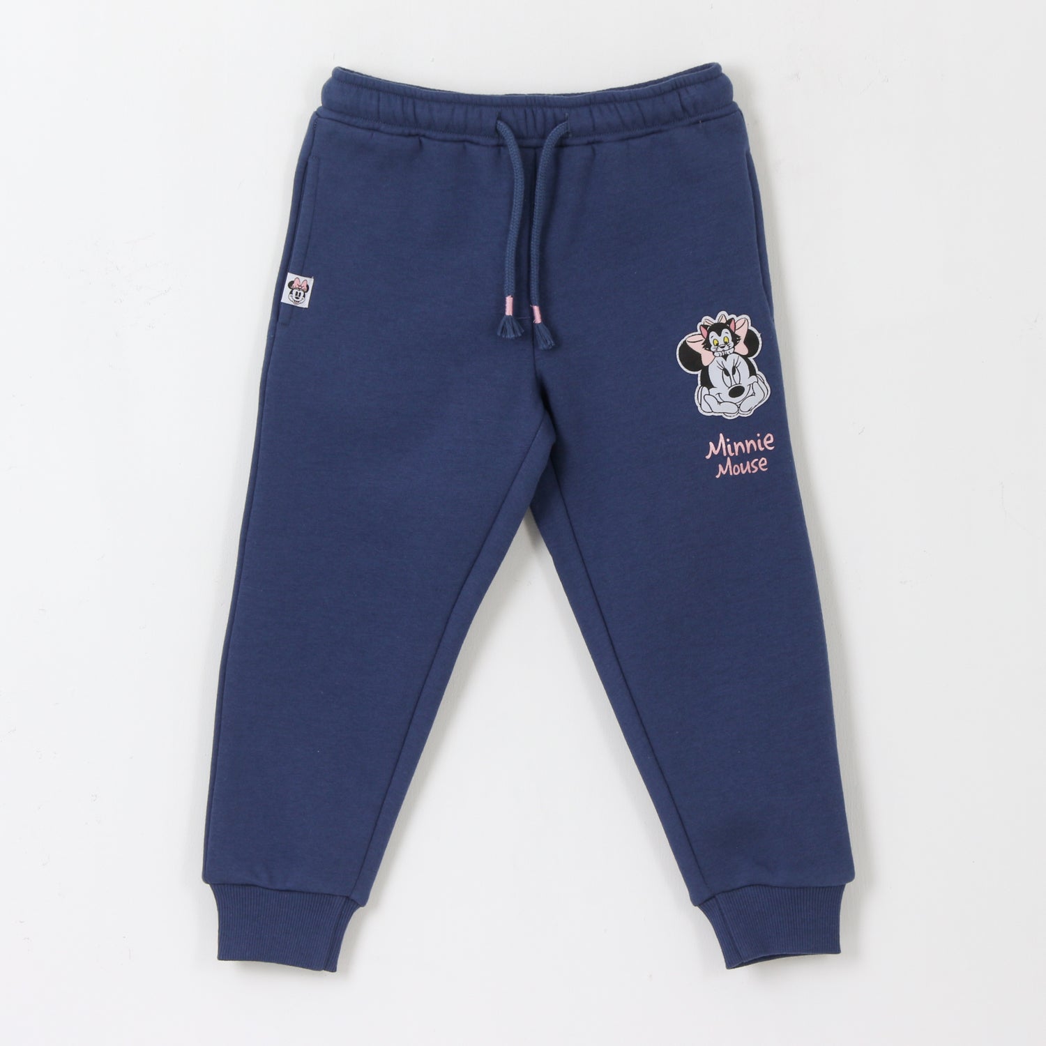 Pantalón de Buzo Niña Logo Minnie Azul Marino Disney - Pantalones Chile | The Brands Club cl