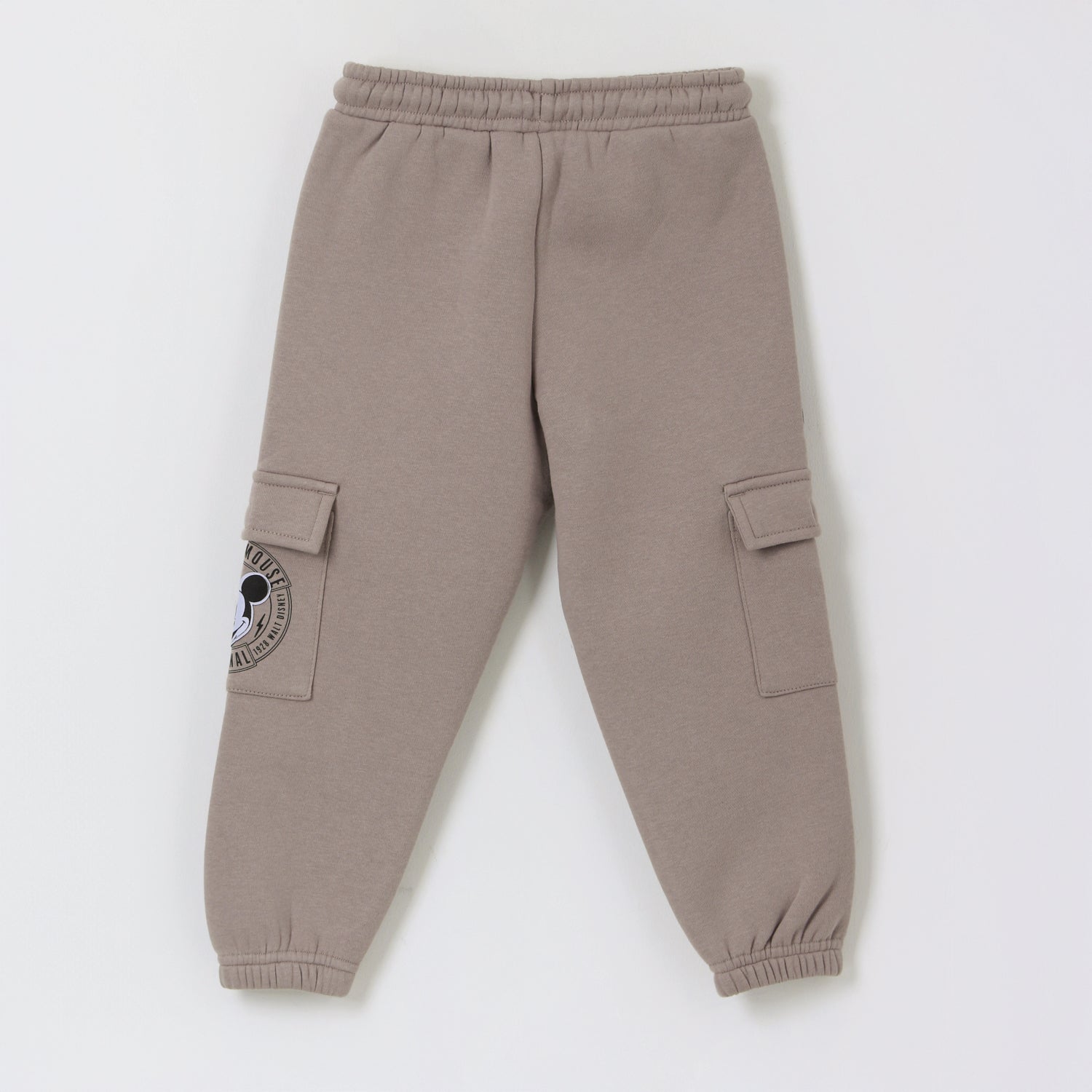 Pantalón de Buzo Niño Bolsillos Laterales Mickey Café Disney - Pantalones Chile | The Brands Club cl