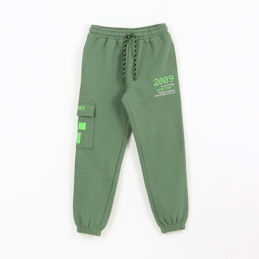 Pantalón de Buzo Niño Cargo Verde Minecraft - Pantalones Chile | The Brands Club cl