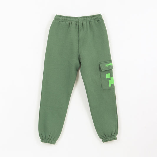 Pantalón de Buzo Niño Cargo Verde Minecraft - Pantalones Chile | The Brands Club cl