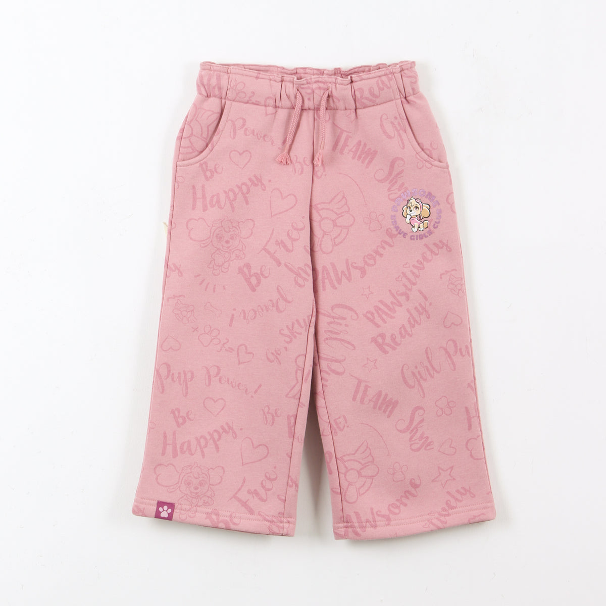 Pantalón de Buzo Niña Palazzo Skye Rosado Paw Patrol - Pantalones Chile | The Brands Club cl