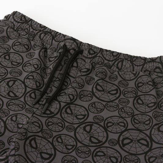 Pantalón de Buzo Niño Full Print Caras Spiderman Gris Marvel - Pantalones Chile | The Brands Club cl