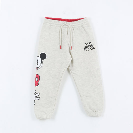 Pantalón de Buzo Niño Diseño Lateral Mickey Gris Disney - Pantalones Chile | The Brands Club cl