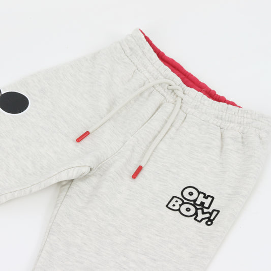 Pantalón de Buzo Niño Diseño Lateral Mickey Gris Disney - Pantalones Chile | The Brands Club cl