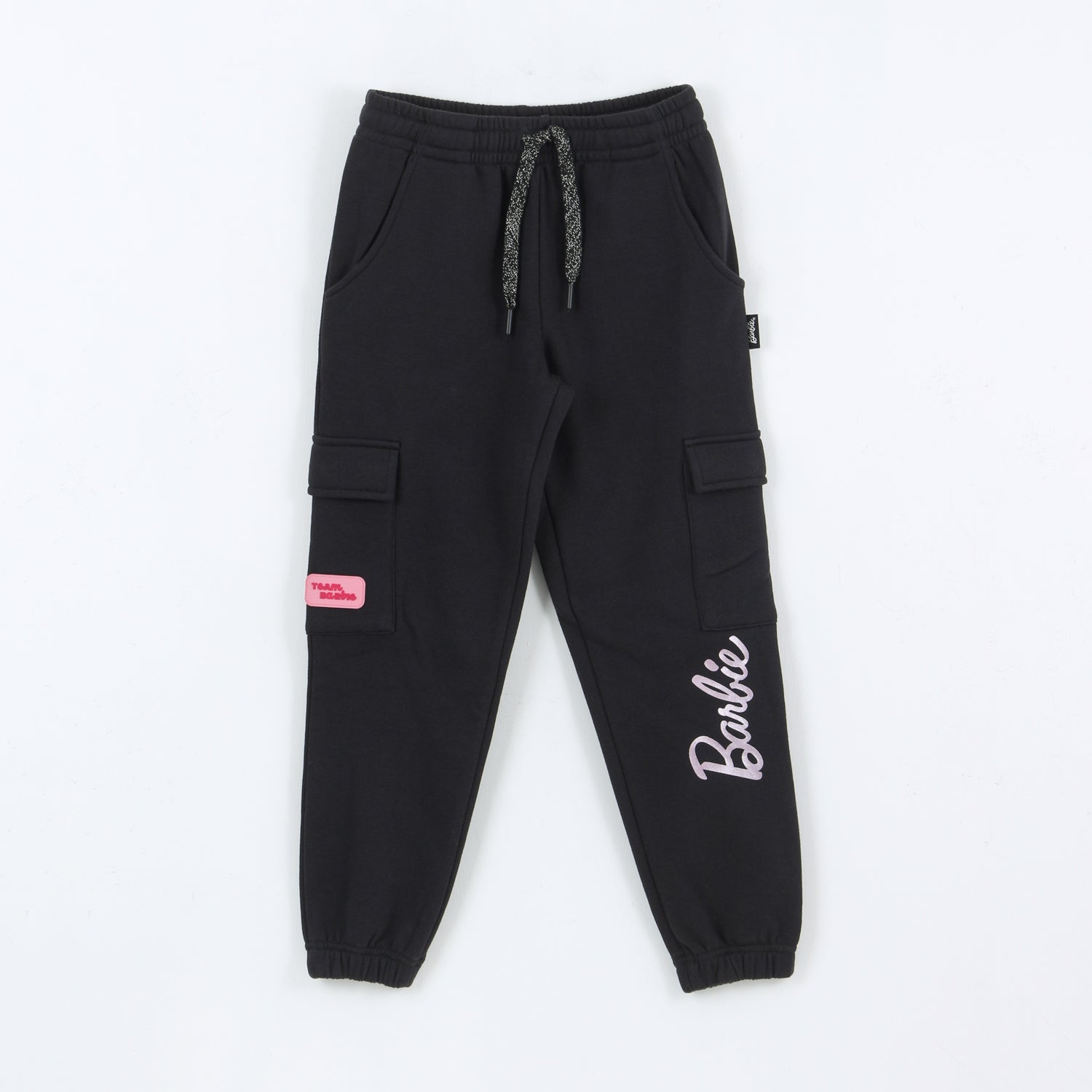 Pantalón de Buzo Niña Cargo Negro Barbie - Pantalones Chile | The Brands Club cl