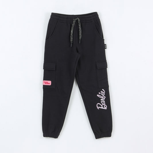 Pantalón de Buzo Niña Cargo Negro Barbie - Pantalones Chile | The Brands Club cl