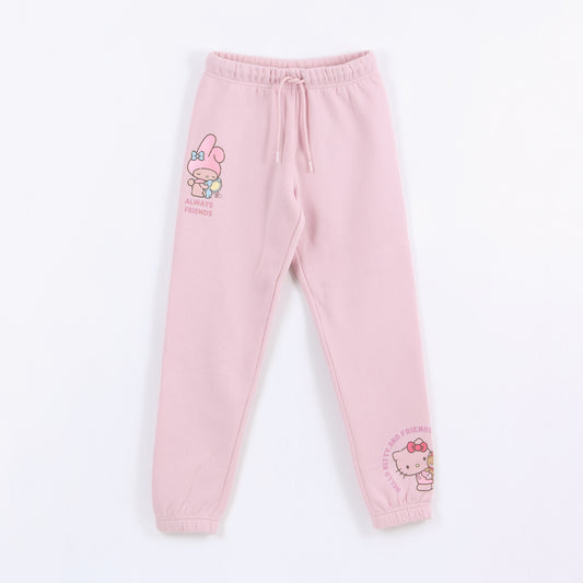 Pantalón de Buzo Niña Hello Kitty & Friends Rosa Hello Kitty - Pantalones Chile | The Brands Club cl