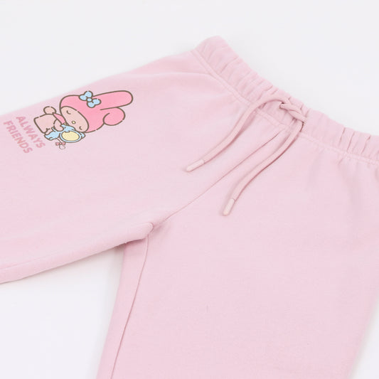 Pantalón de Buzo Niña Hello Kitty & Friends Rosa Hello Kitty - Pantalones Chile | The Brands Club cl