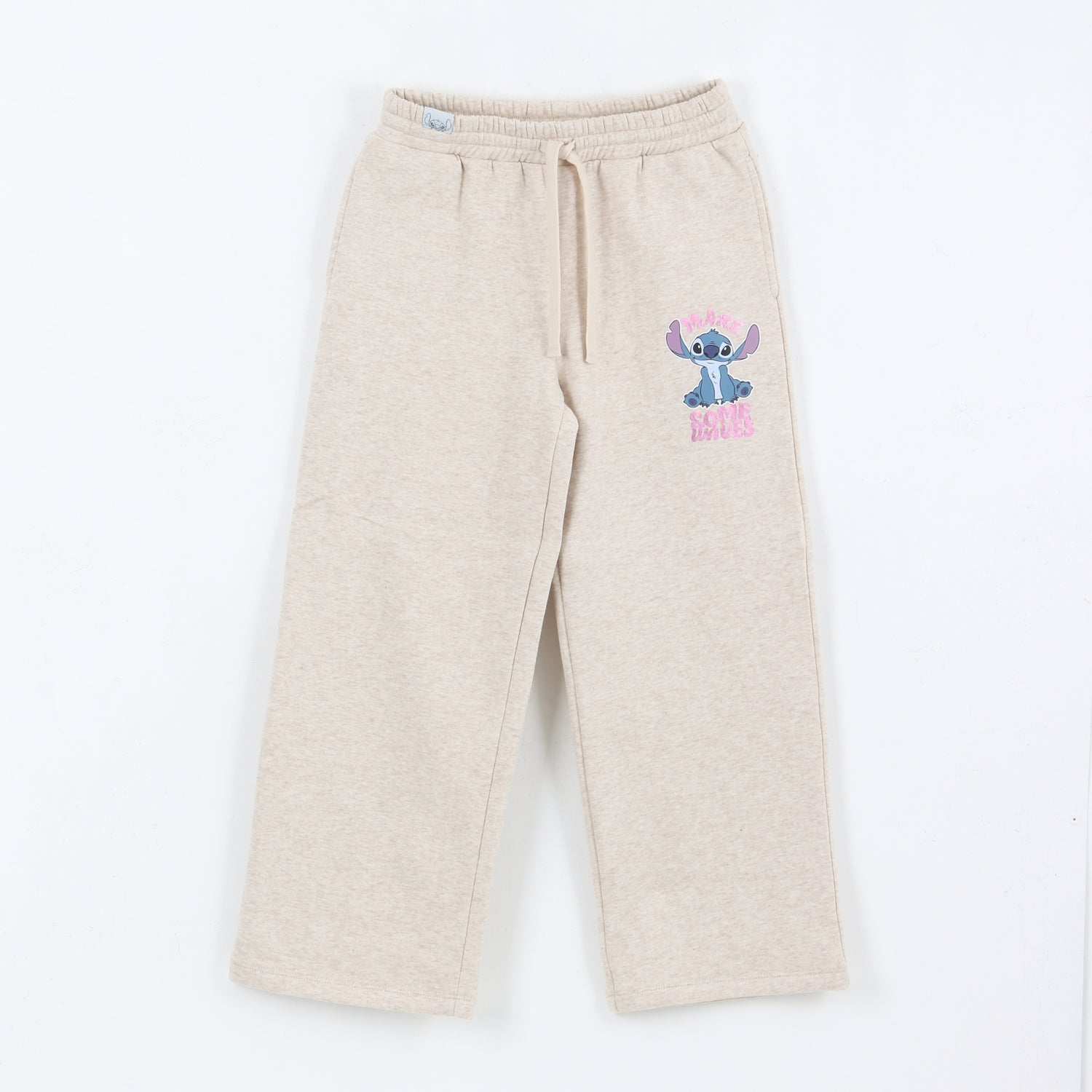 Pantalón de Buzo Niña Flare Lilo & Stitch Rosado Disney - Pantalones Chile | The Brands Club cl