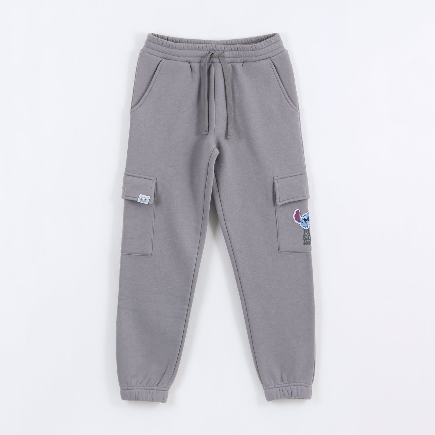Pantalón de Buzo Niña Cargo Lilo & Stitch Gris Disney - Pantalones Chile | The Brands Club cl