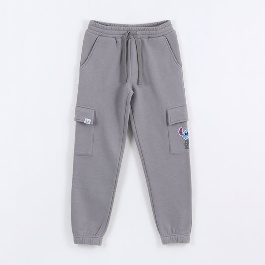 Pantalón de Buzo Niña Cargo Lilo & Stitch Gris Disney - Pantalones Chile | The Brands Club cl