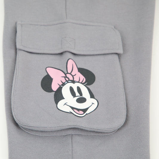 Pantalón de Buzo Niña Cargo Minnie Gris Disney - Pantalones Chile | The Brands Club cl