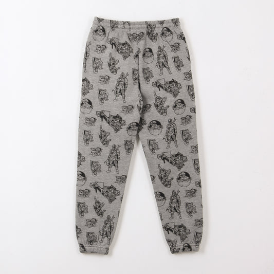 Pantalón de Buzo Full Print The Mandalorian Gris Star Wars - Pantalones Chile | The Brands Club cl