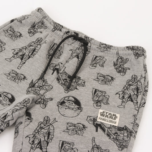 Pantalón de Buzo Full Print The Mandalorian Gris Star Wars - Pantalones Chile | The Brands Club cl