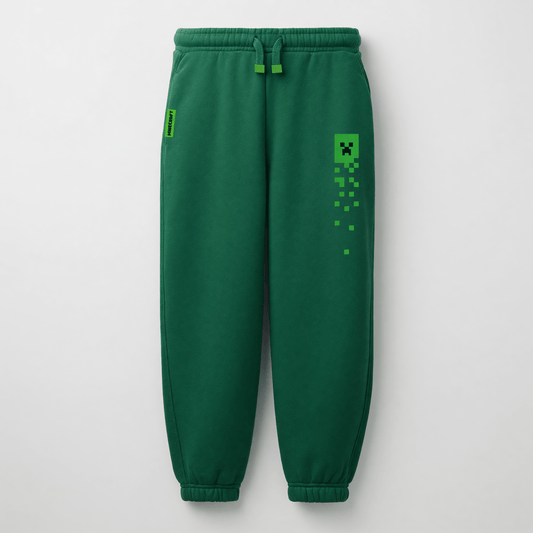 Pantalón de Buzo Niño Minecraft Creeper Verde - Pantalones Chile | The Brands Club cl
