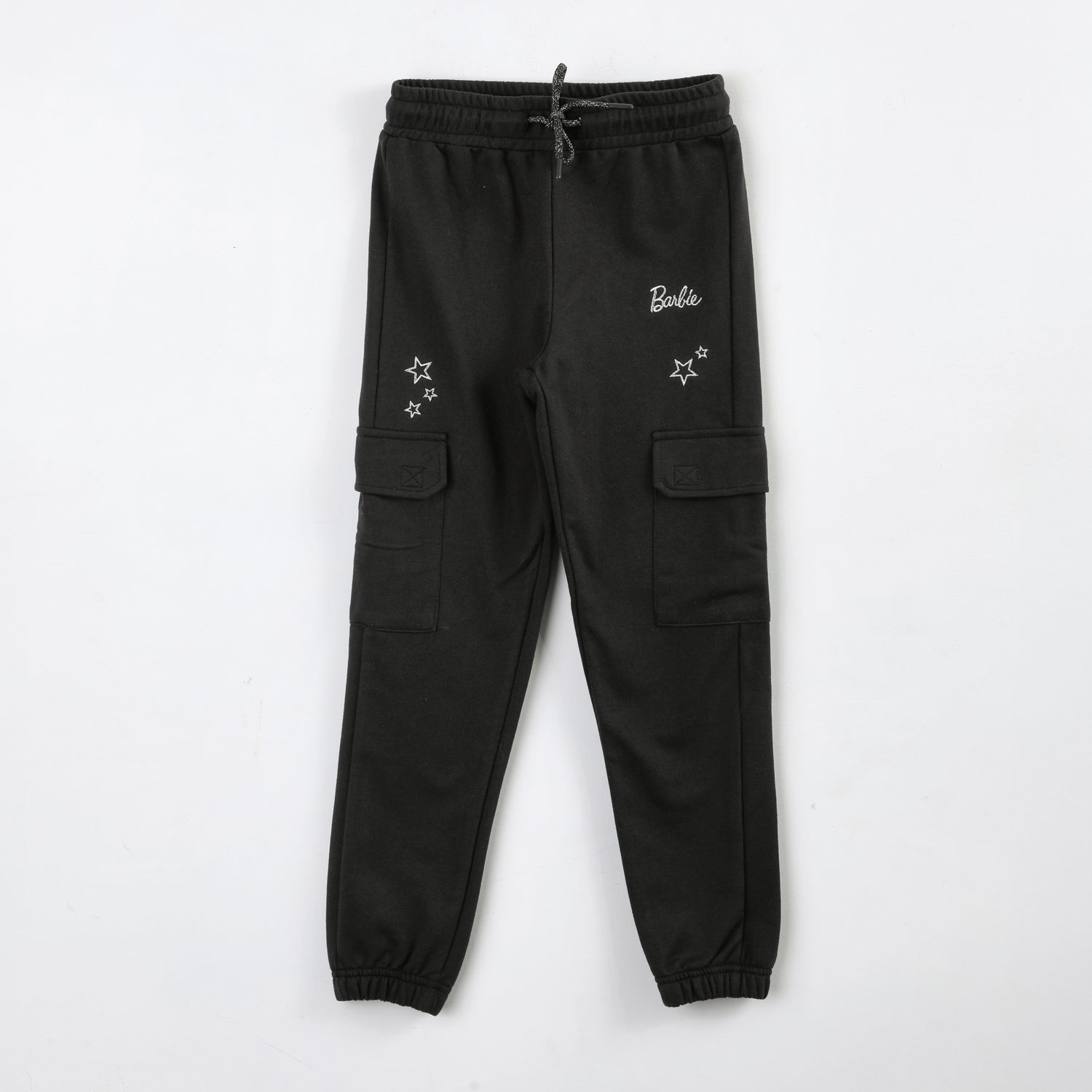 Pantalón de Buzo Niña Barbie Estrellas Negro