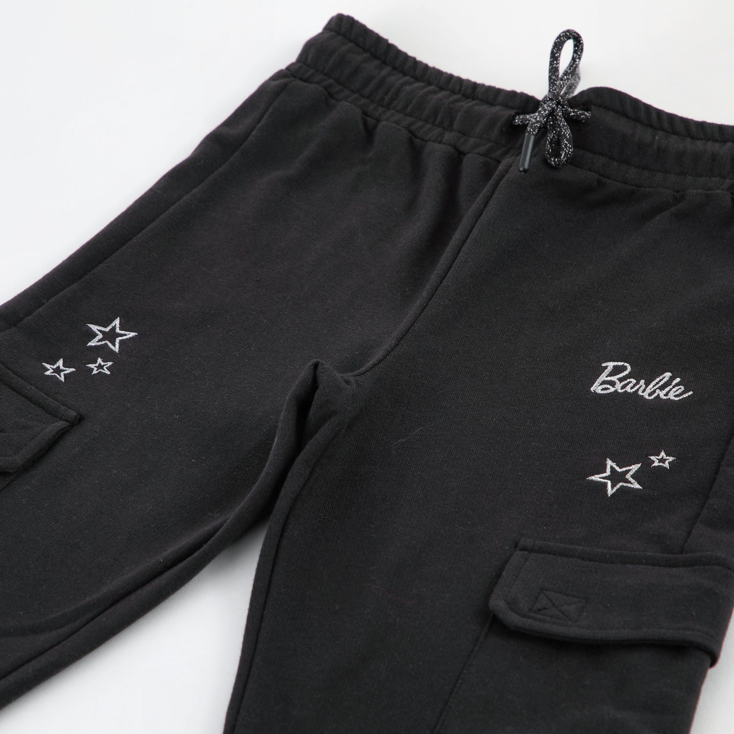 Pantalón de Buzo Niña Barbie Estrellas Negro