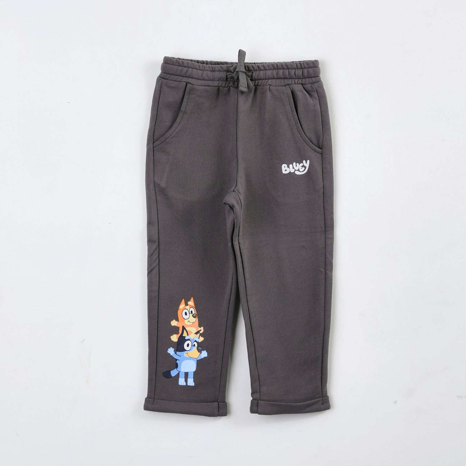 Pantalón de Buzo Niña Personajes Gris Bluey