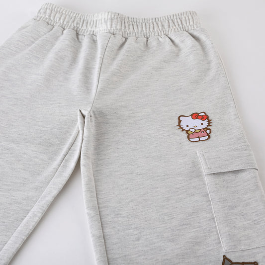 Pantalón de Buzo Niña Hello Kitty Cargo Gris - Pantalones Chile | The Brands Club cl