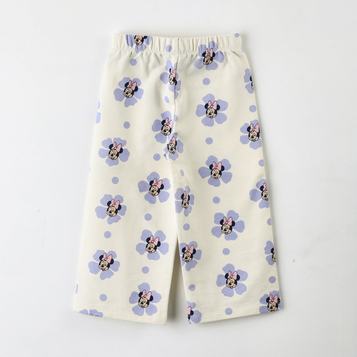 Pantalón de Buzo Niña Full Print Minnie Beige Disney