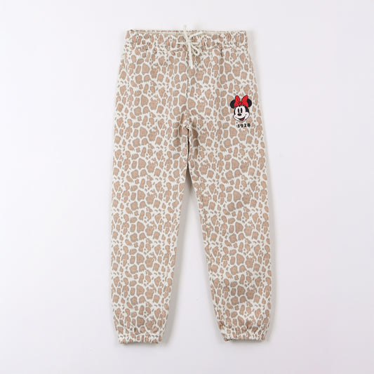 Pantalón de Buzo Niña Minnie Disney Animal Print Beige - Pantalones Chile | The Brands Club cl