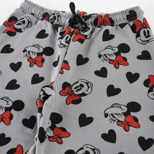Pantalón de Buzo Niña Minnie Disney Palazzo Full Print Gris - Pantalones Chile | The Brands Club cl