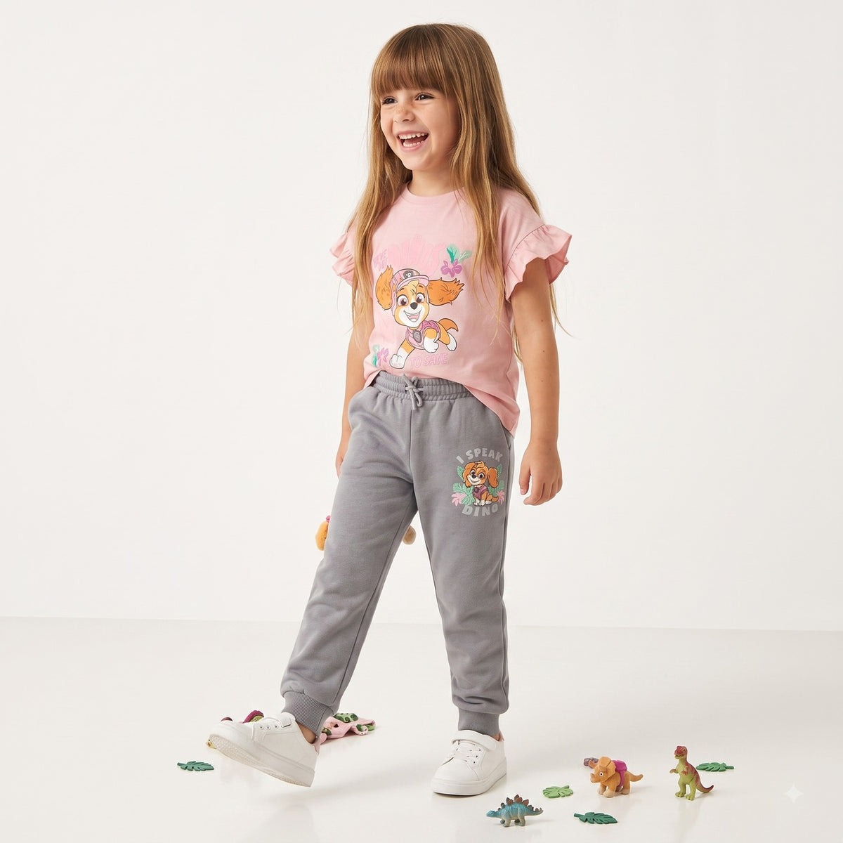 Pantalón de Buzo Niña Paw Patrol Skye Gris - Pantalones Chile | The Brands Club cl