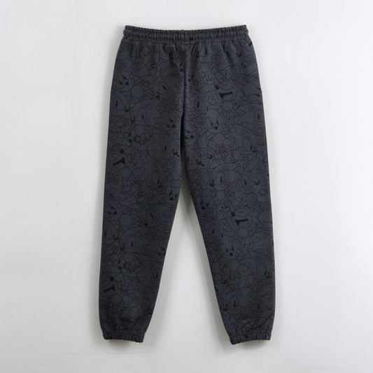 Pantalón de Buzo Niño Full Print Negro Sonic - Pantalones Chile | The Brands Club cl