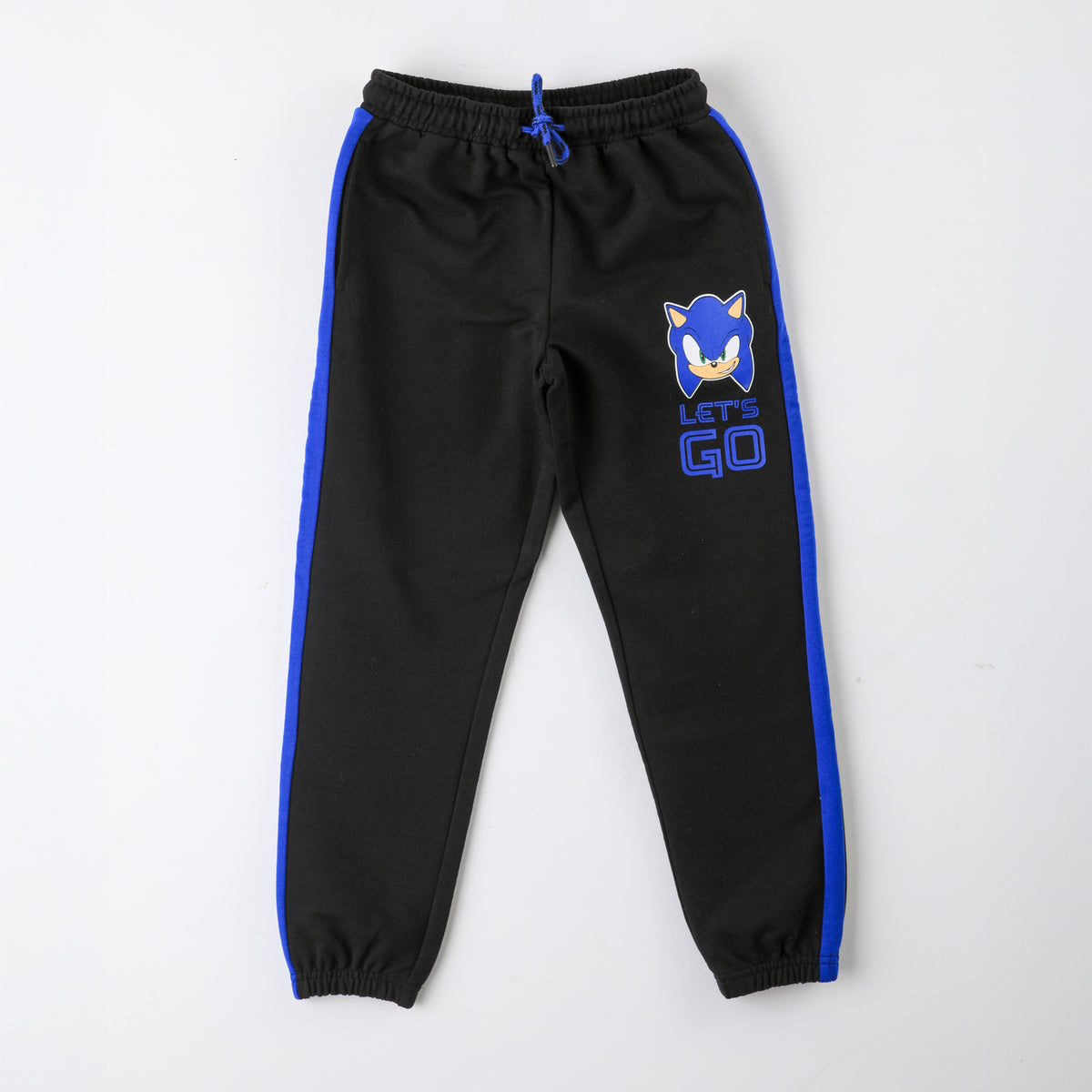 Pantalón de Buzo Niño Estampado Negro Sonic - Pantalones Chile | The Brands Club cl