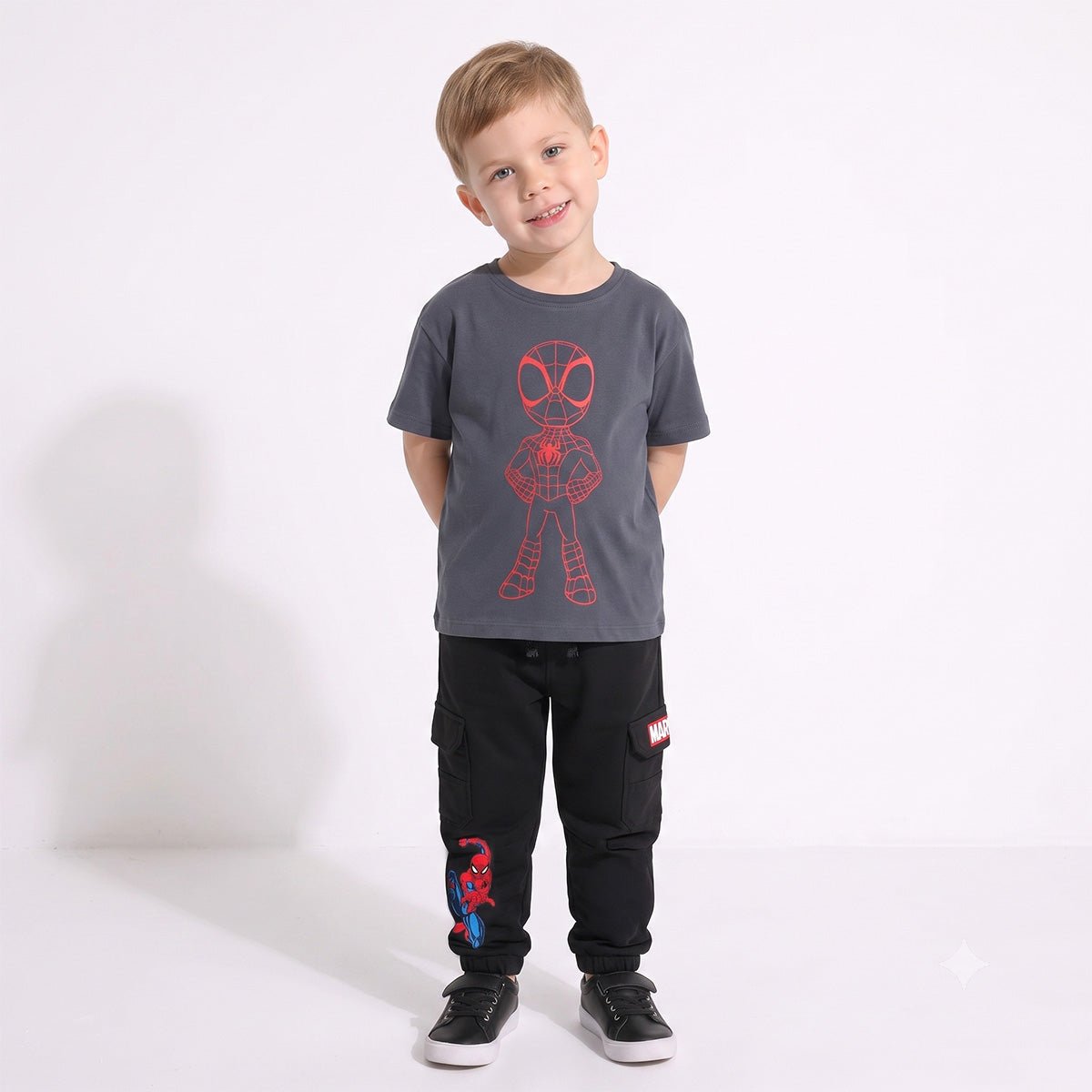 Pantalón de Buzo Niño Spiderman Marvel Cargo Negro - Pantalones Chile | The Brands Club cl
