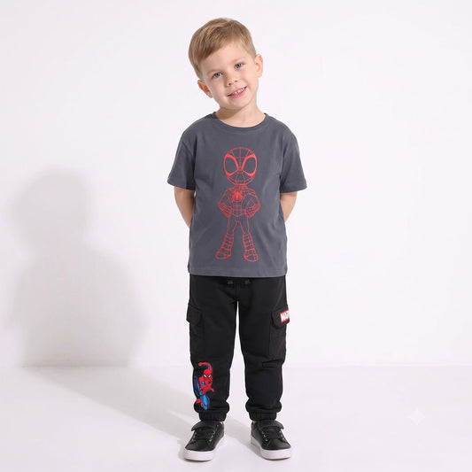 Pantalón de Buzo Niño Spiderman Marvel Cargo Negro - Pantalones Chile | The Brands Club cl