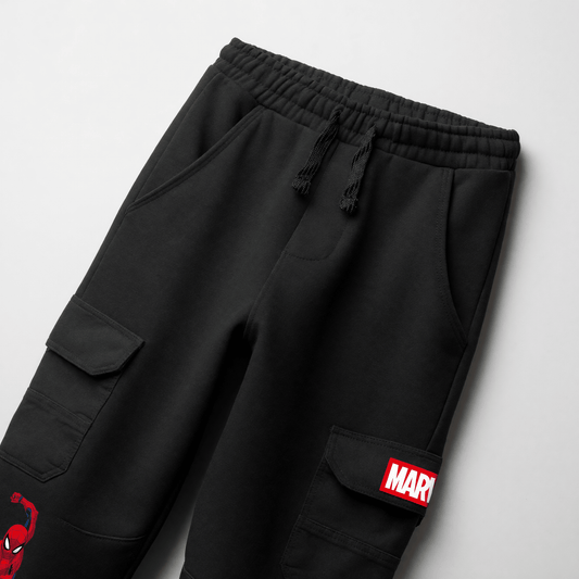 Pantalón de Buzo Niño Spiderman Marvel Cargo Negro - Pantalones Chile | The Brands Club cl