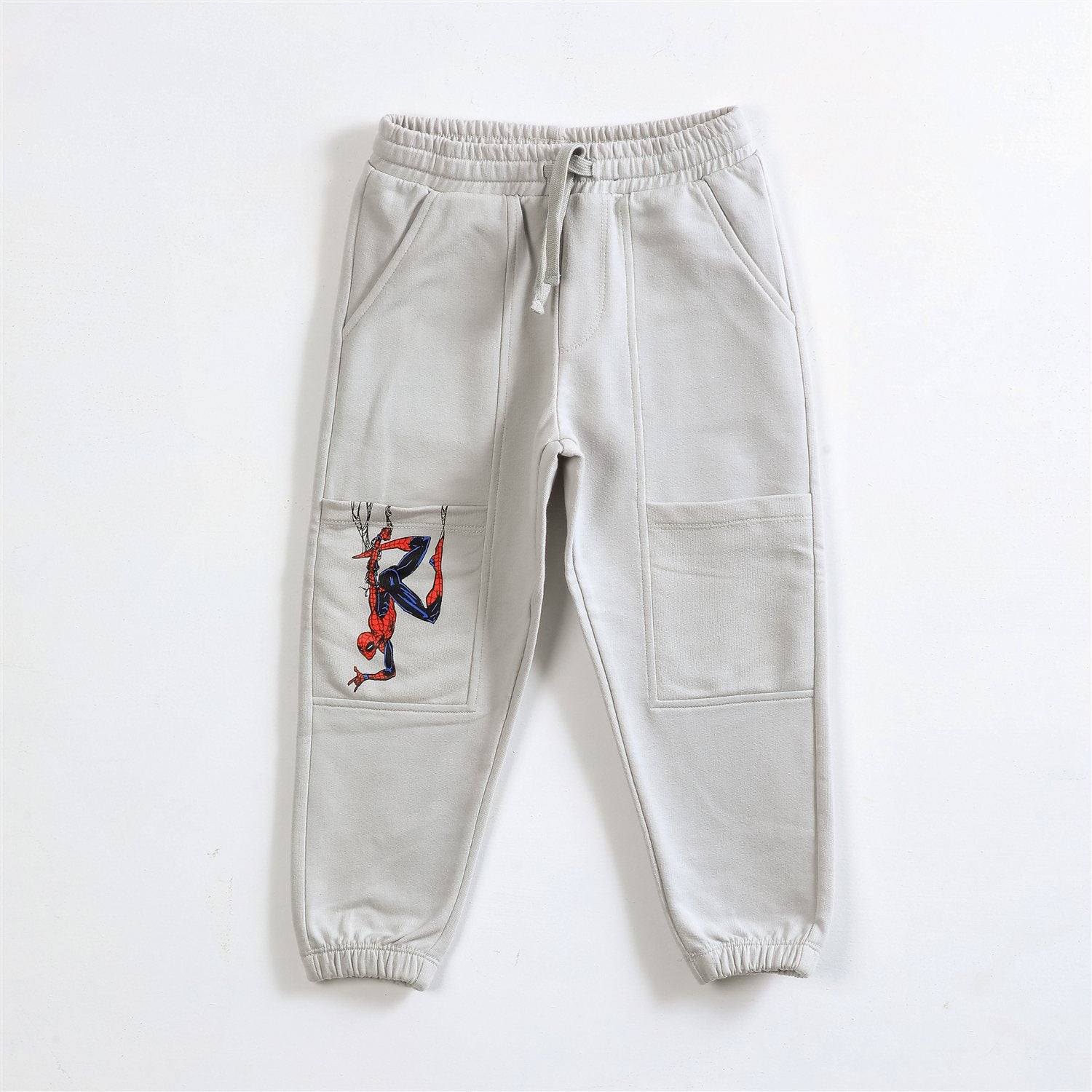 Pantalón de Buzo Niño Spiderman Gris Marvel