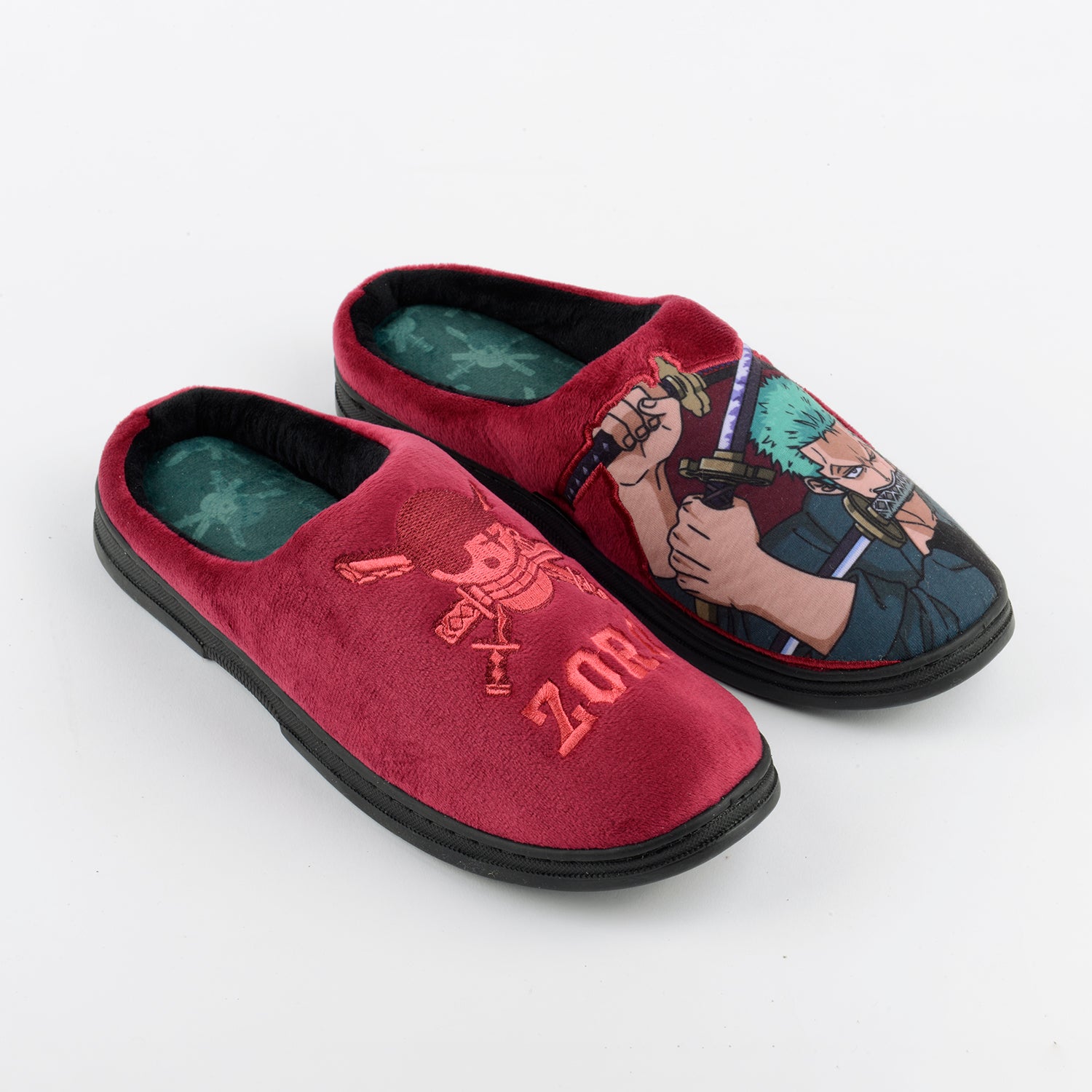 Pantufla Hombre Zoro Burdeo One Piece
