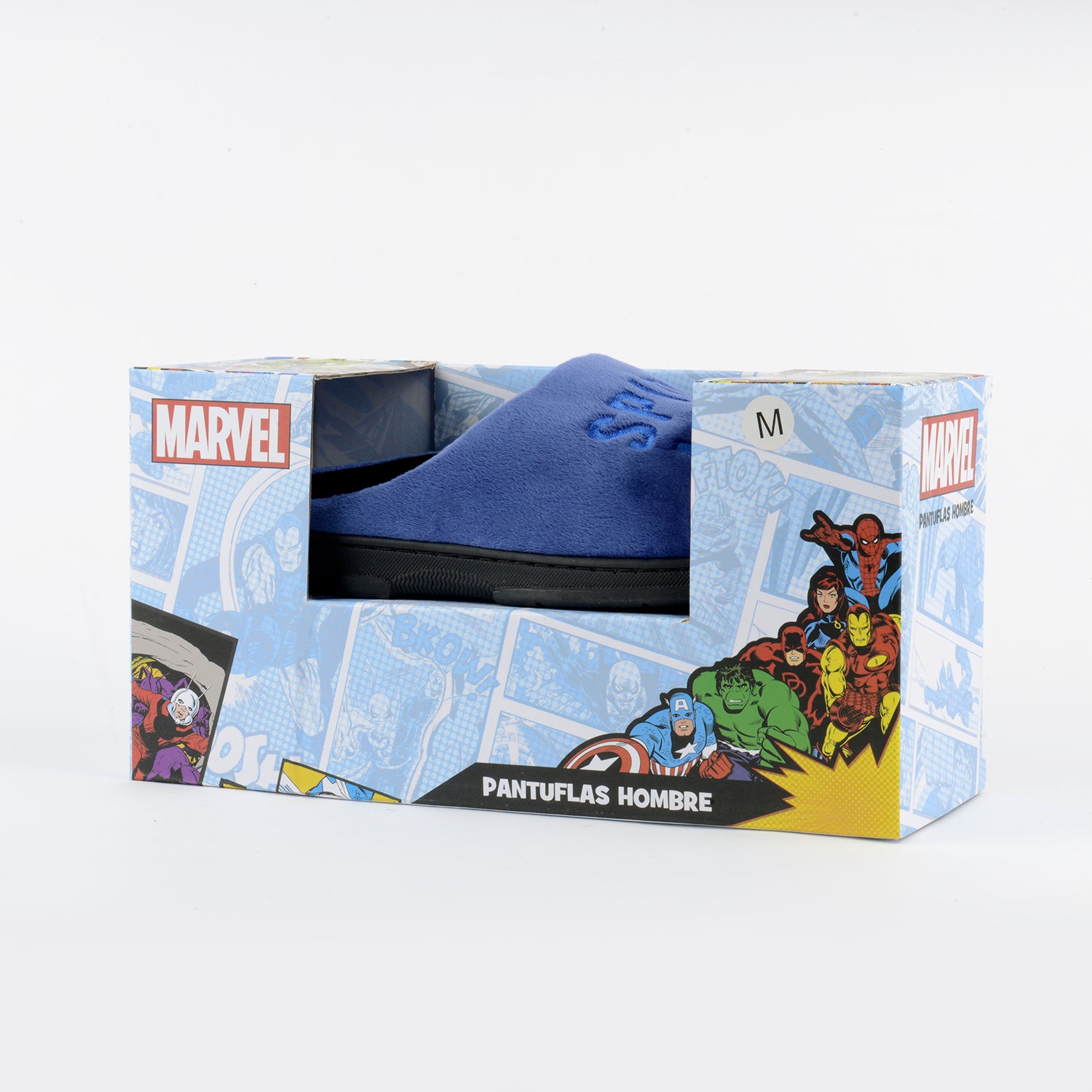 Pantufla Hombre Saltando Azul Spiderman