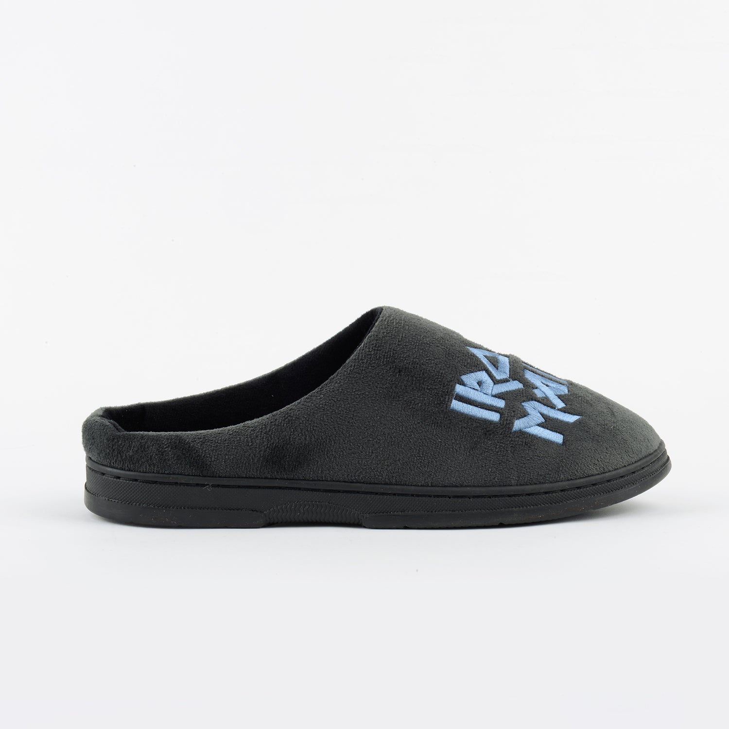 Pantufla Hombre Skull Gris Iron Maiden