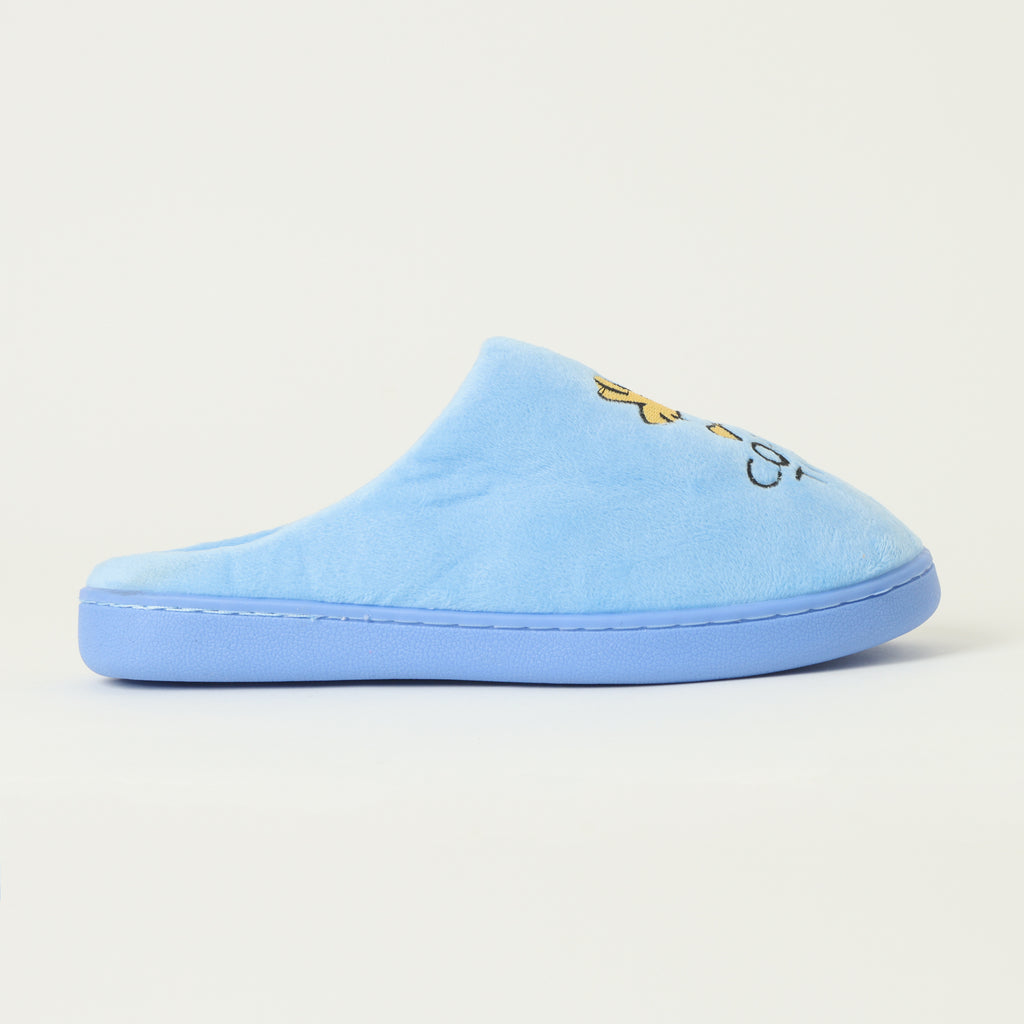Pantufla Mujer Coffee Time Azul Snoopy