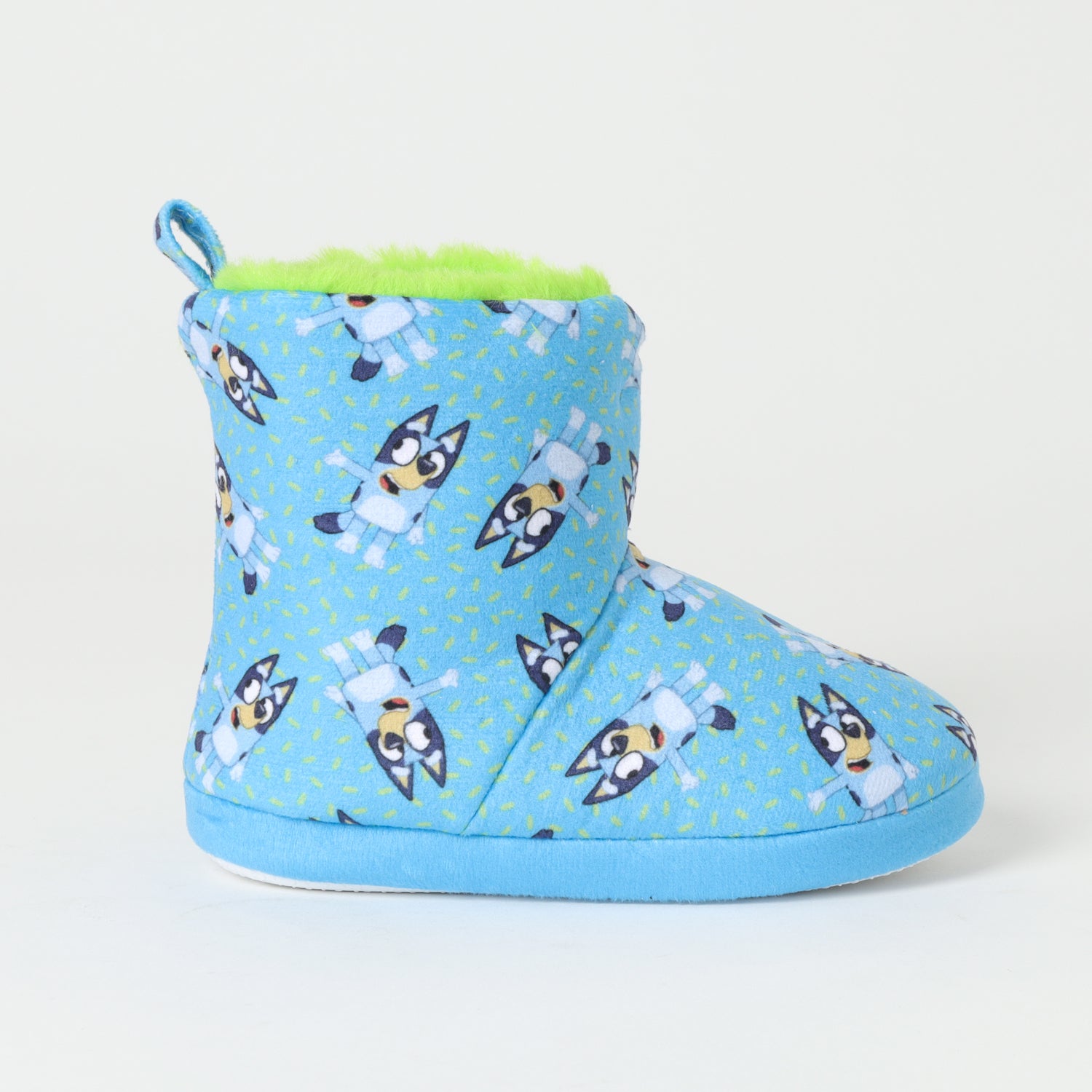 Pantufla Niño Green Spots Azul Bluey