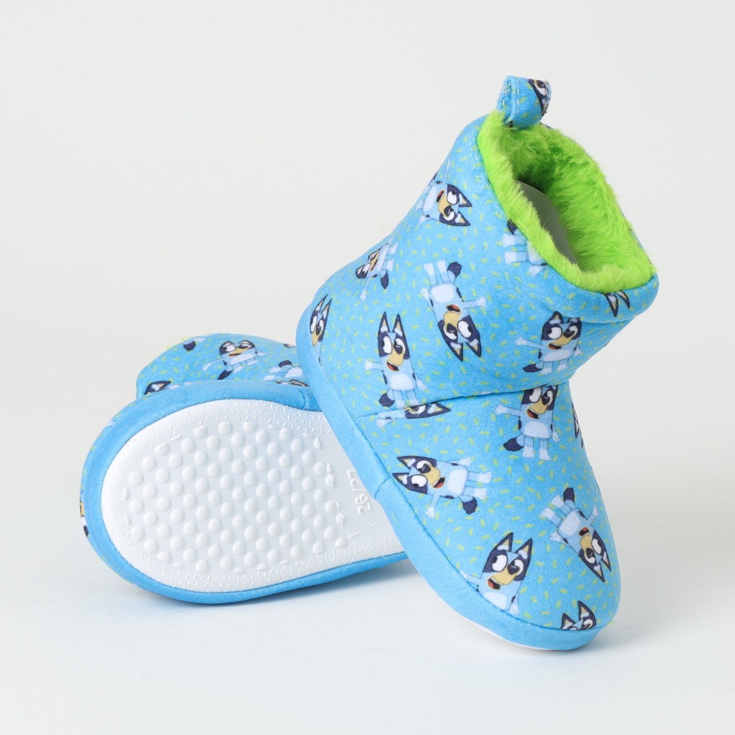 Pantufla Niño Green Spots Azul Bluey