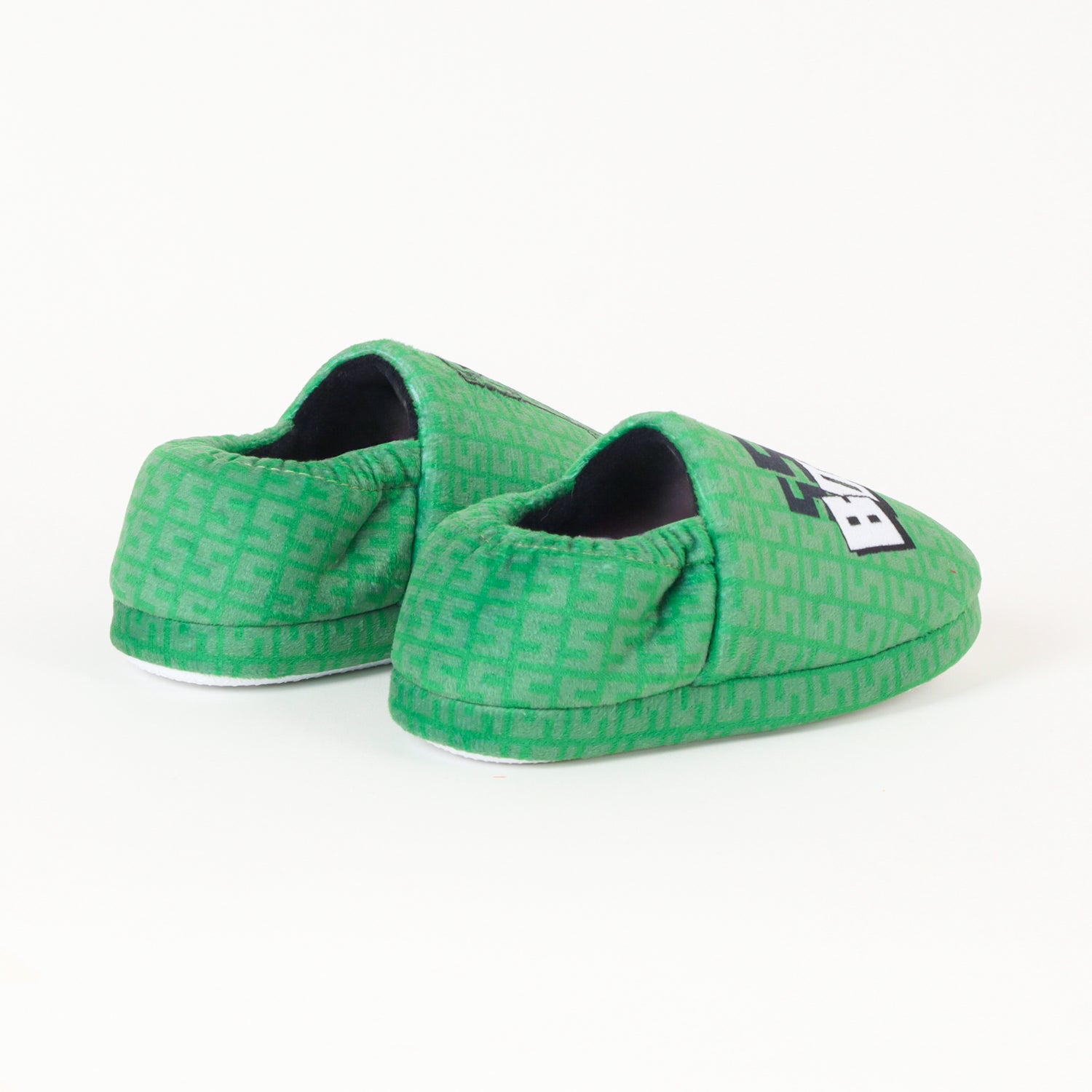 Pantufla Niño Sss Boom Verde Minecraft
